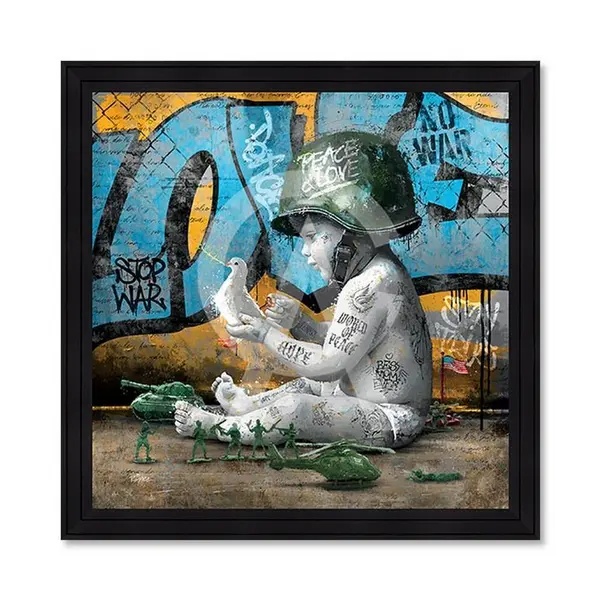 Tableau le Petit Soldat Romaric 51x51cm