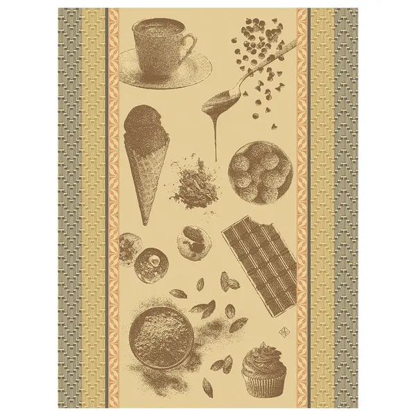 Torchon CHOCOLATS – RECETTES – Le Jacquard Français