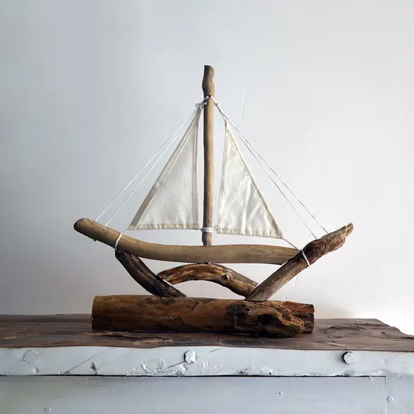 Driftwood boat