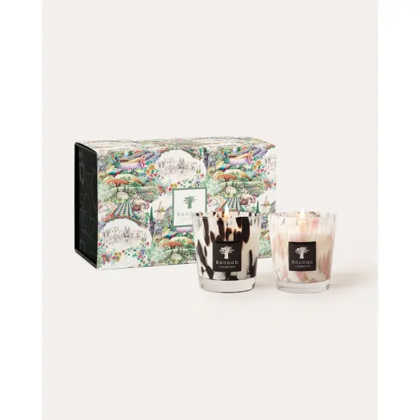Coffret Duo de Bougies Pearls – Baobab Collection