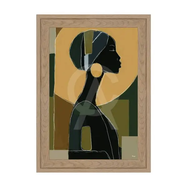 Mini Décoration Africaine Profil Orya 24x34cm